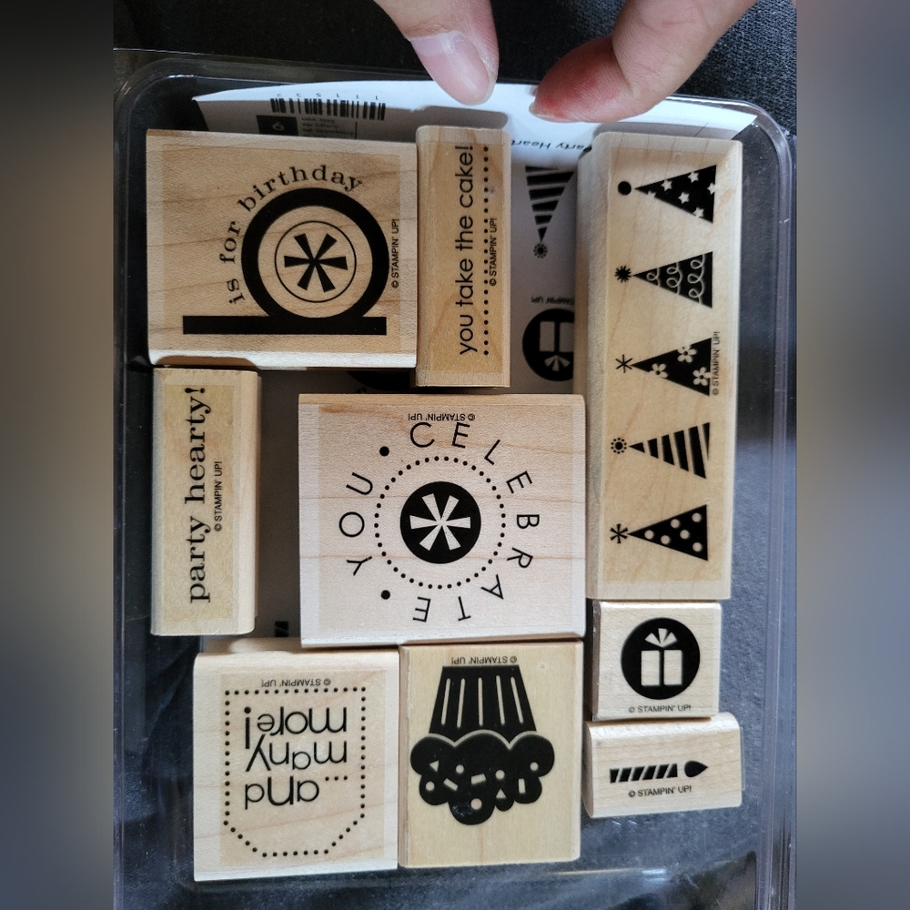Stampin' Up Set of 9 Birthday Rubber Stamps